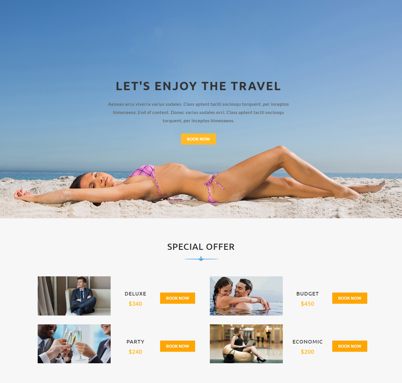 Holiday - Responsive HTML Landing Pages