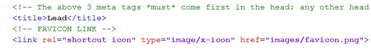 HTML Fav icon