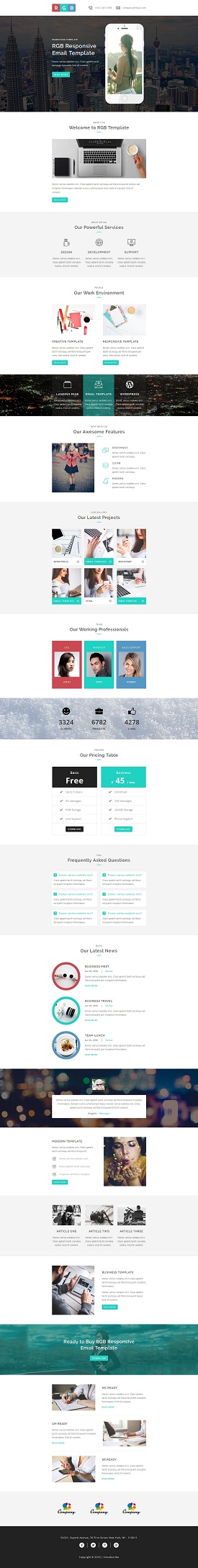 Sections (Colored) with BG images