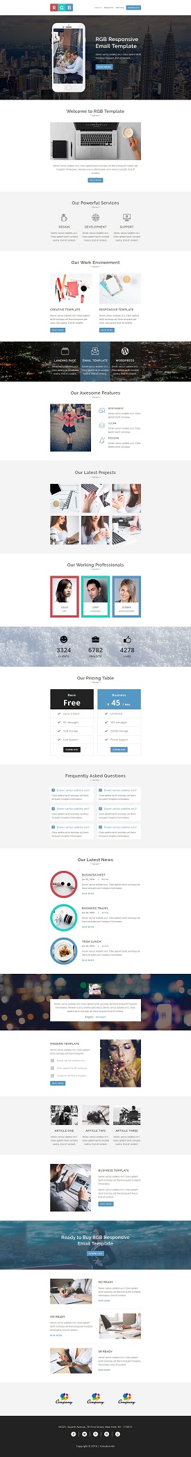 Sections (Colored) with BG images